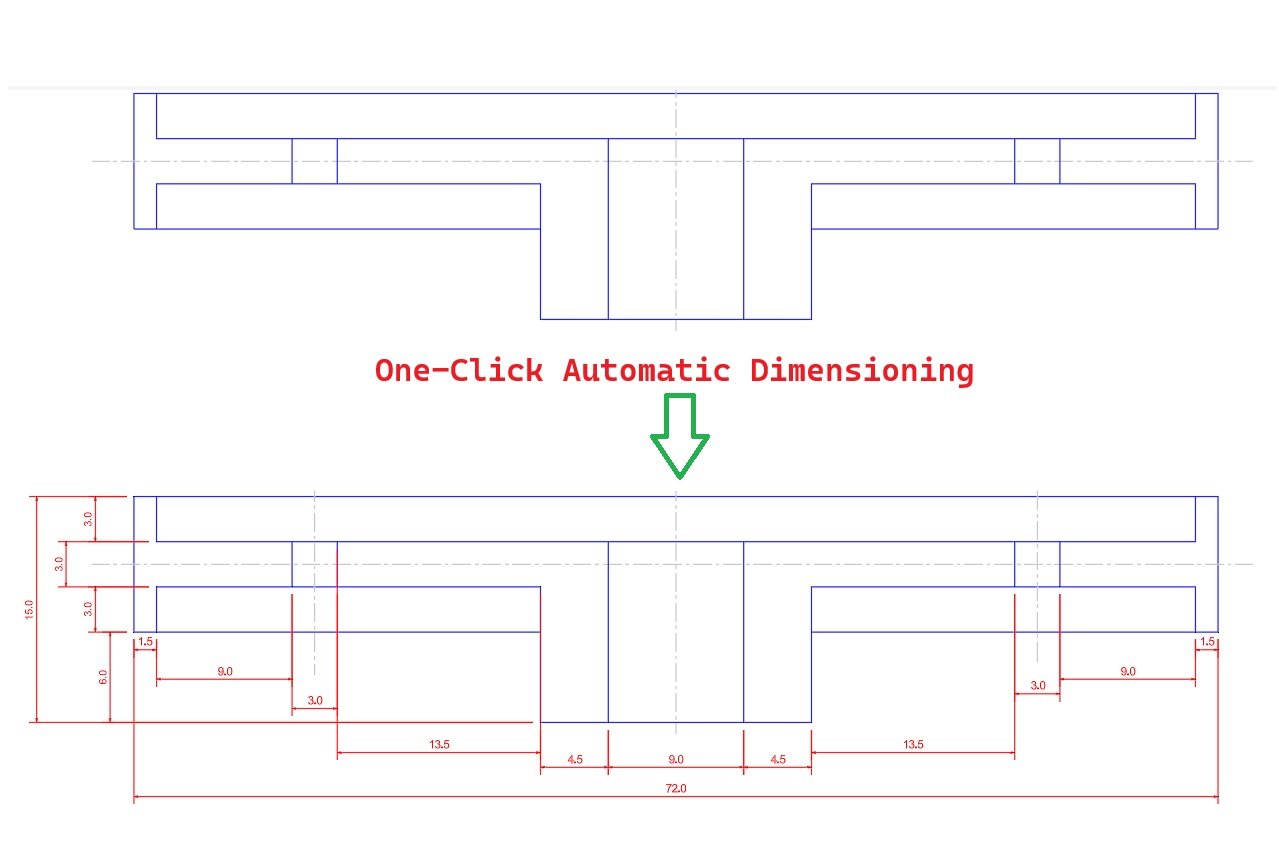 DIMTool automatically creating part dimensions in AutoCAD