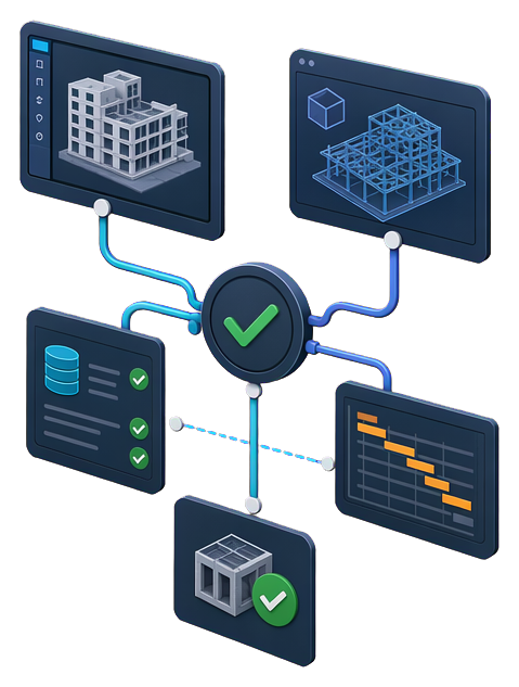 FIMSO AutoCAD and Revit workflow integration illustration